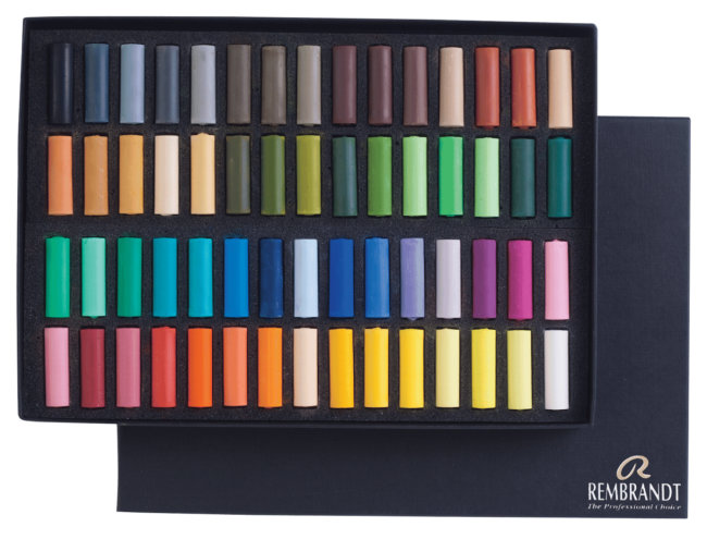 Rembrandt Set pastels tendres Sélection Générale Deluxe | 60 demi-pastels