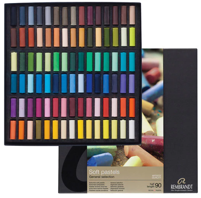 Rembrandt Set pastels tendres Sélection Générale Professional | 90 demi-pastels